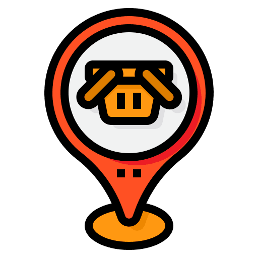 Basket navigation placeholder maps and location icon Basket navigation placeholder maps and location icon