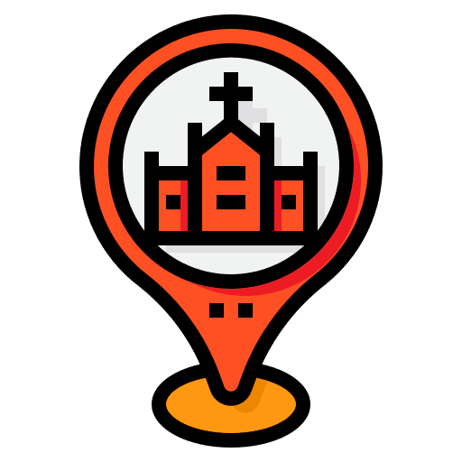 Church pin placeholder navigation icon Church pin placeholder navigation icon