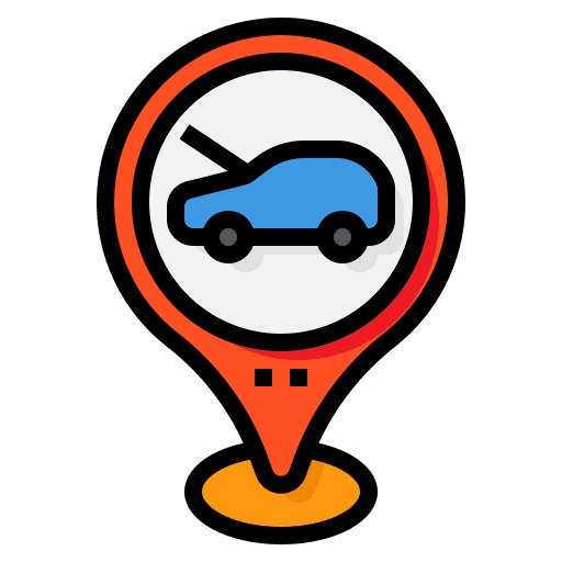 Garage navigation car maps and location icon Garage navigation car maps and location icon