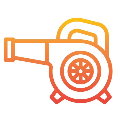 Air blower housekeeping electronics construction and tools icon