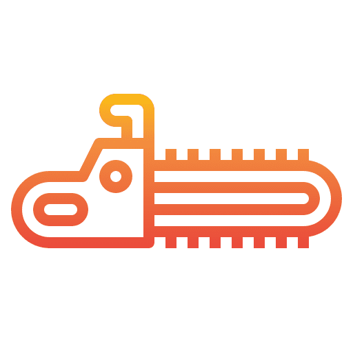 Chainsaw construction chainsaw construction and tools icon