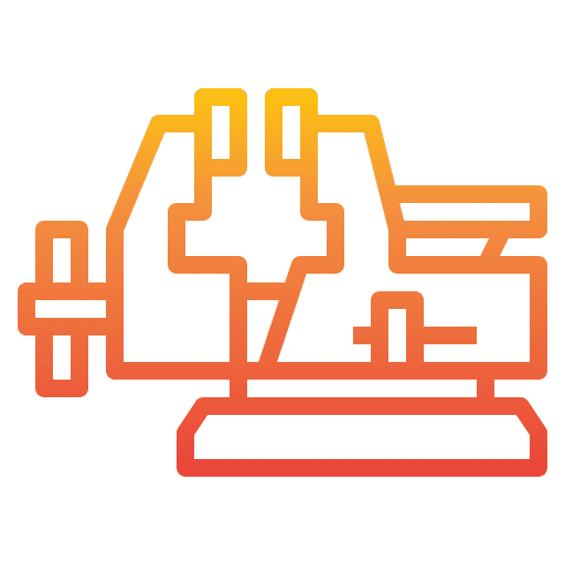 Clamp equipment vise construction and tools icon Clamp equipment vise construction and tools icon