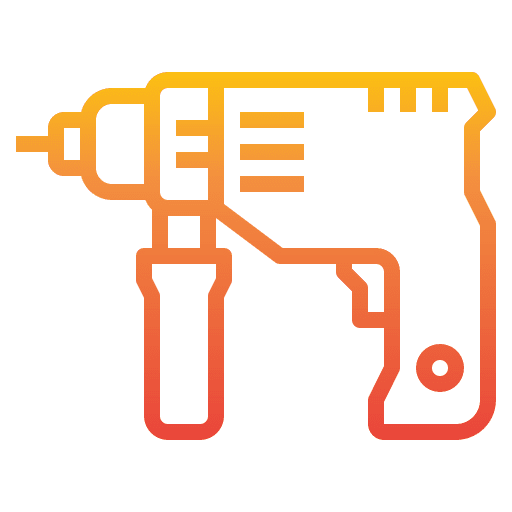 Drill drilling machine drill construction icon