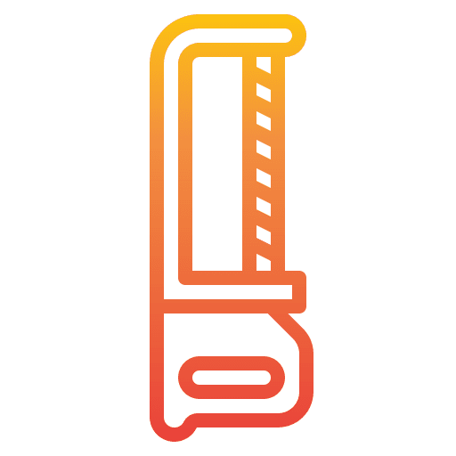 Hacksaw saw construction and tools equipment icon Hacksaw saw construction and tools equipment icon
