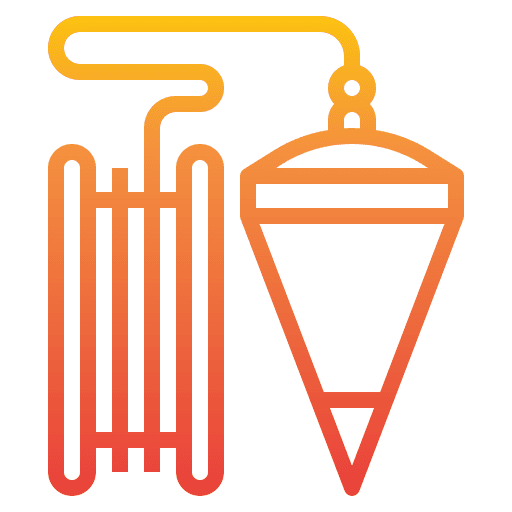 Plumb bob construction carpenter equipment icon Plumb bob construction carpenter equipment icon