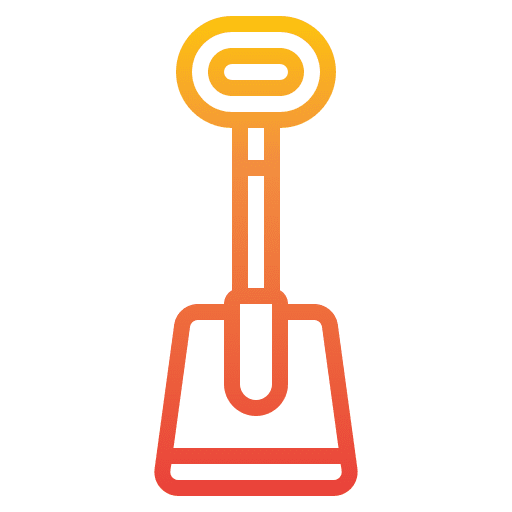 Shovel construction farming and gardening soil icon Shovel construction farming and gardening soil icon