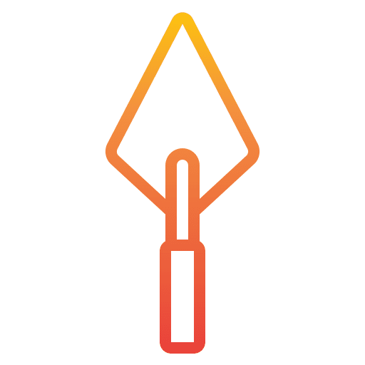 Shovel triangular shovel carpenter construction icon Shovel triangular shovel carpenter construction icon