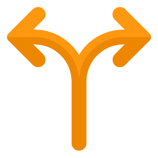 Alternate alternate arrows split icon