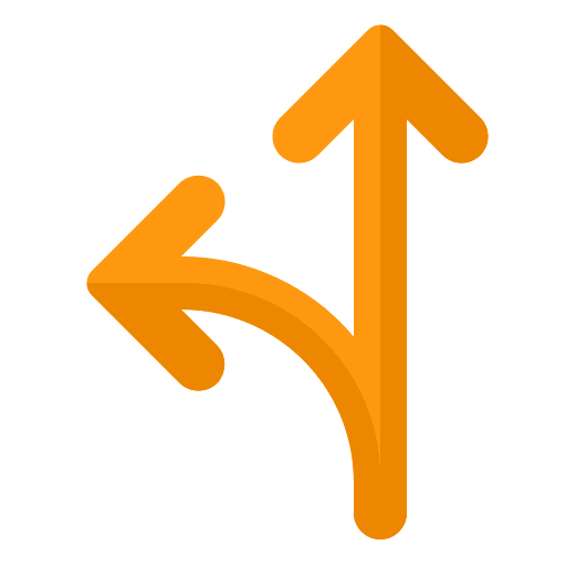 Go left direction left way go left icon