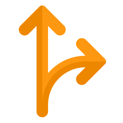 Go right arrows navigate direction icon