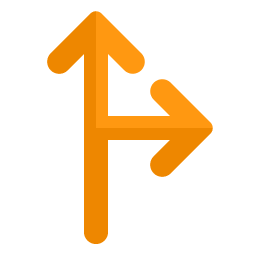 Go right traffic navigate go right icon