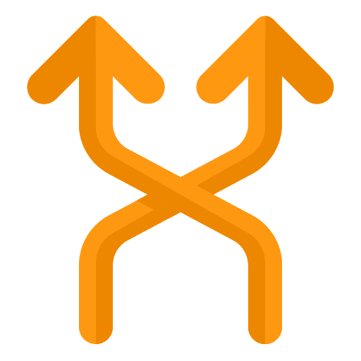 Shuffle direction arrows shuffle icon