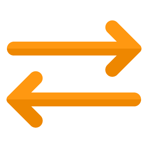 Transfer exchange direction arrows icon