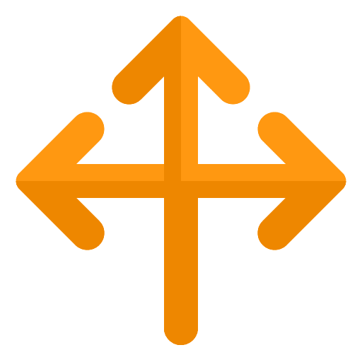 Junction three arrows arrows traffic icon