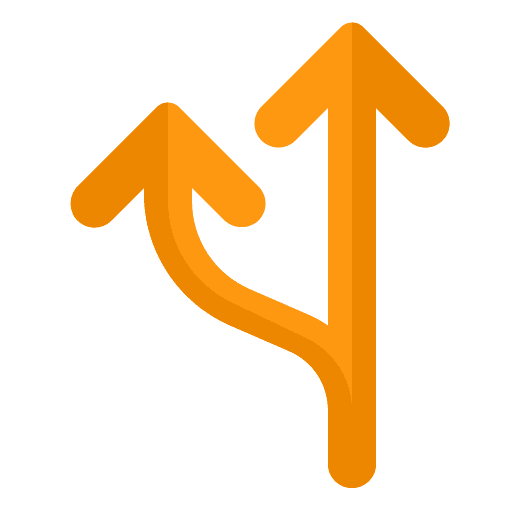 Straight left direction arrows icon