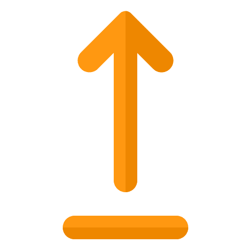 Upload interface direction arrow icon