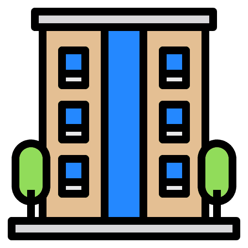 Apartment property real estate building icon Apartment property real estate building icon