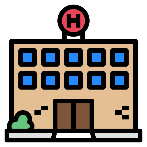Hotel building real estate hotel icon