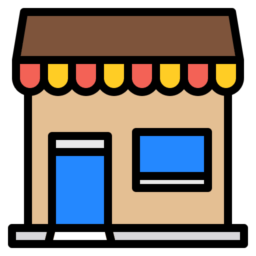 Shop store property architecture and city icon