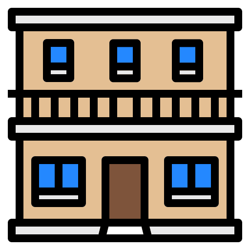 Apartment construction architecture and city apartment icon Apartment construction architecture and city apartment icon
