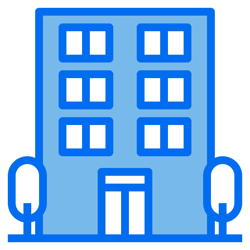 Hotel holidays architecture and city real estate icon