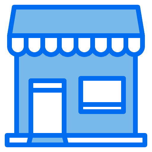 Shop real estate store commerce icon