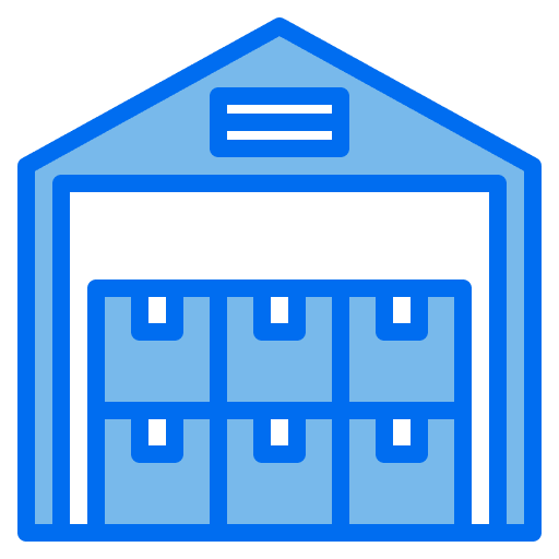 Warehouse box stock package icon