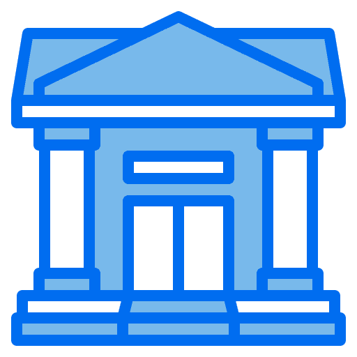 Building property architecture and city columns icon Building property architecture and city columns icon
