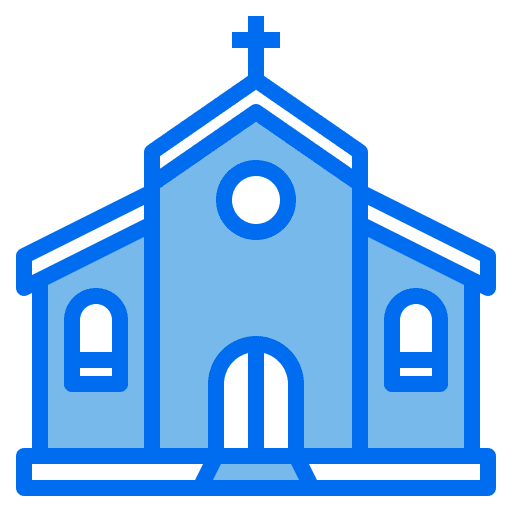 Church religious building cultures icon Church religious building cultures icon