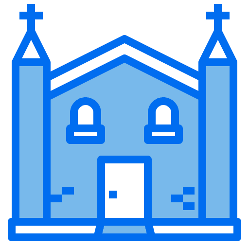 Church religious catholic building icon Church religious catholic building icon