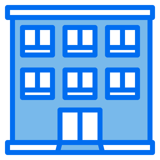 Apartment building construction real estate icon Apartment building construction real estate icon