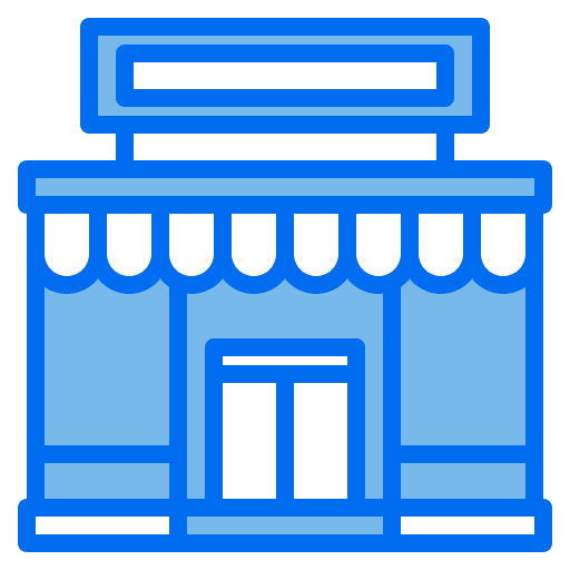 Shop construction real estate architecture and city icon Shop construction real estate architecture and city icon