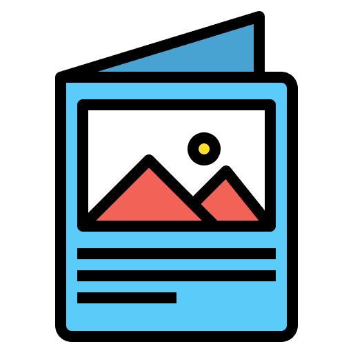 Image picture paper files and folders icon
