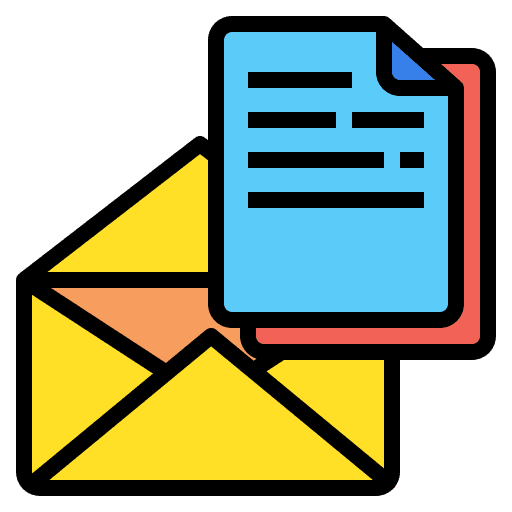 Mail email communications file icon
