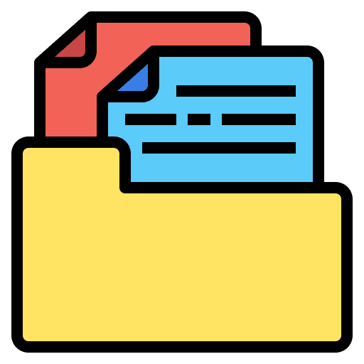 Folder document data storage file storage icon Folder document data storage file storage icon