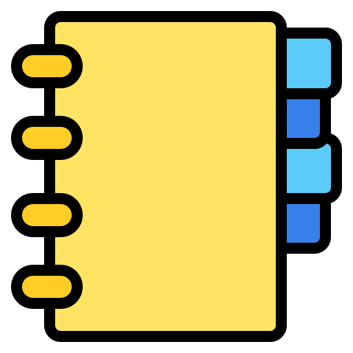Notebook agenda notebook bookmark icon Notebook agenda notebook bookmark icon