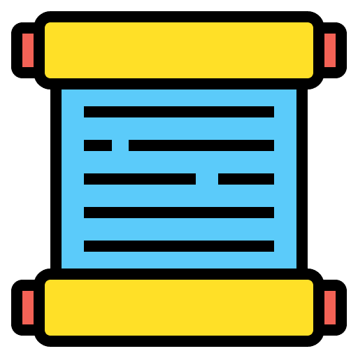 Scroll document cultures files and folders icon Scroll document cultures files and folders icon