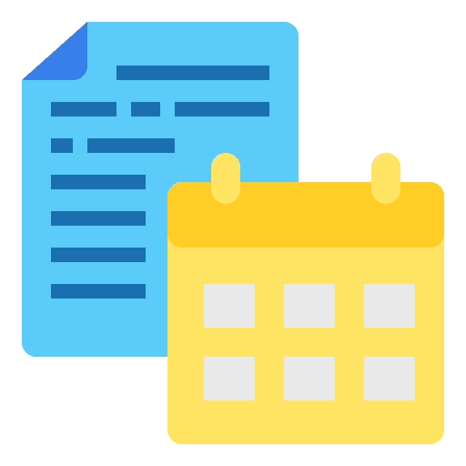 Calendar sheet calendar file icon