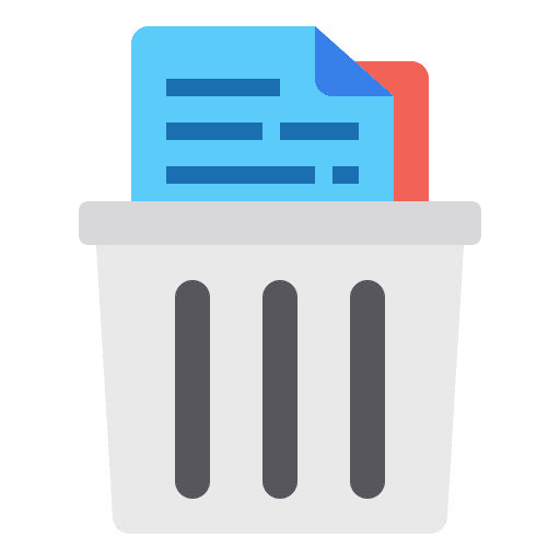 Delete ui bin file delete icon