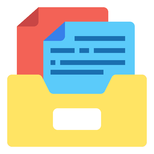 Drawer file document paper icon Drawer file document paper icon