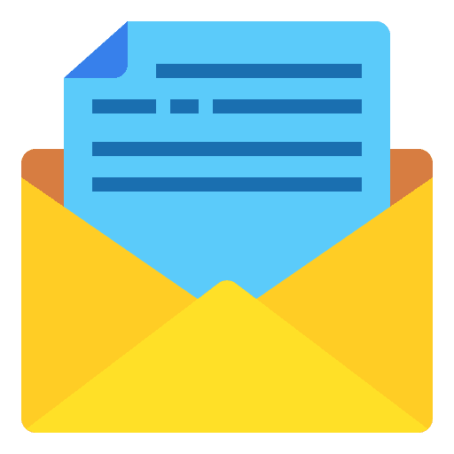 Email document paper email icon