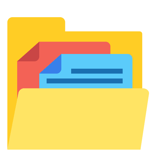 Folder files and folders data storage file storage icon