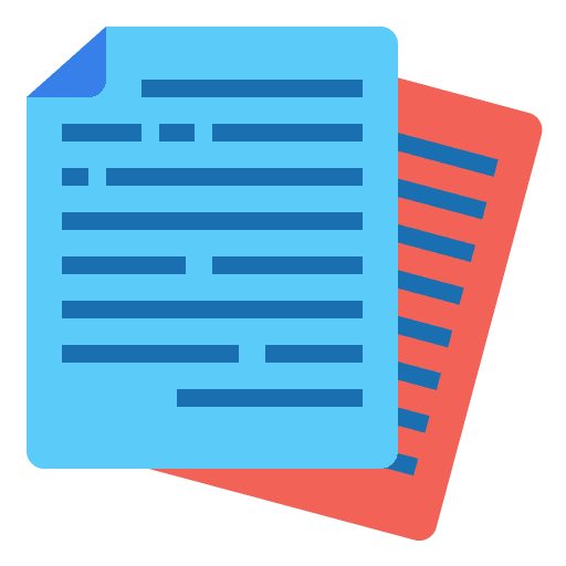 Pages paper sheet files and folders icon