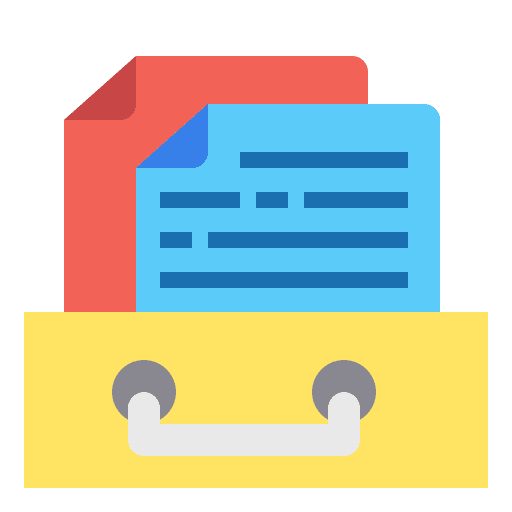 Storage document storage files and folders icon