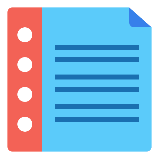 Page paper files and folders text icon Page paper files and folders text icon