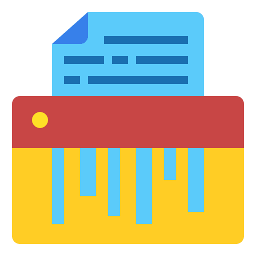 Shredder shredder office material document icon Shredder shredder office material document icon