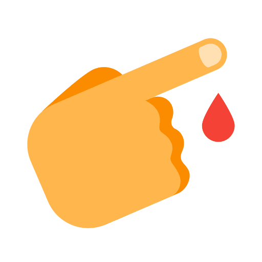 Diabetes hand sugar blood level finger icon Diabetes hand sugar blood level finger icon