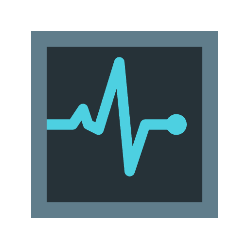 Heart monitoring cardiology clinic healthcare and medical icon Heart monitoring cardiology clinic healthcare and medical icon