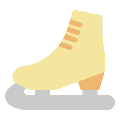 Ice skate sports and competition sport equipment ice skating shoes icon Ice skate sports and competition sport equipment ice skating shoes icon