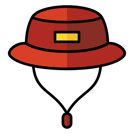 Hat wear sun hat gear icon